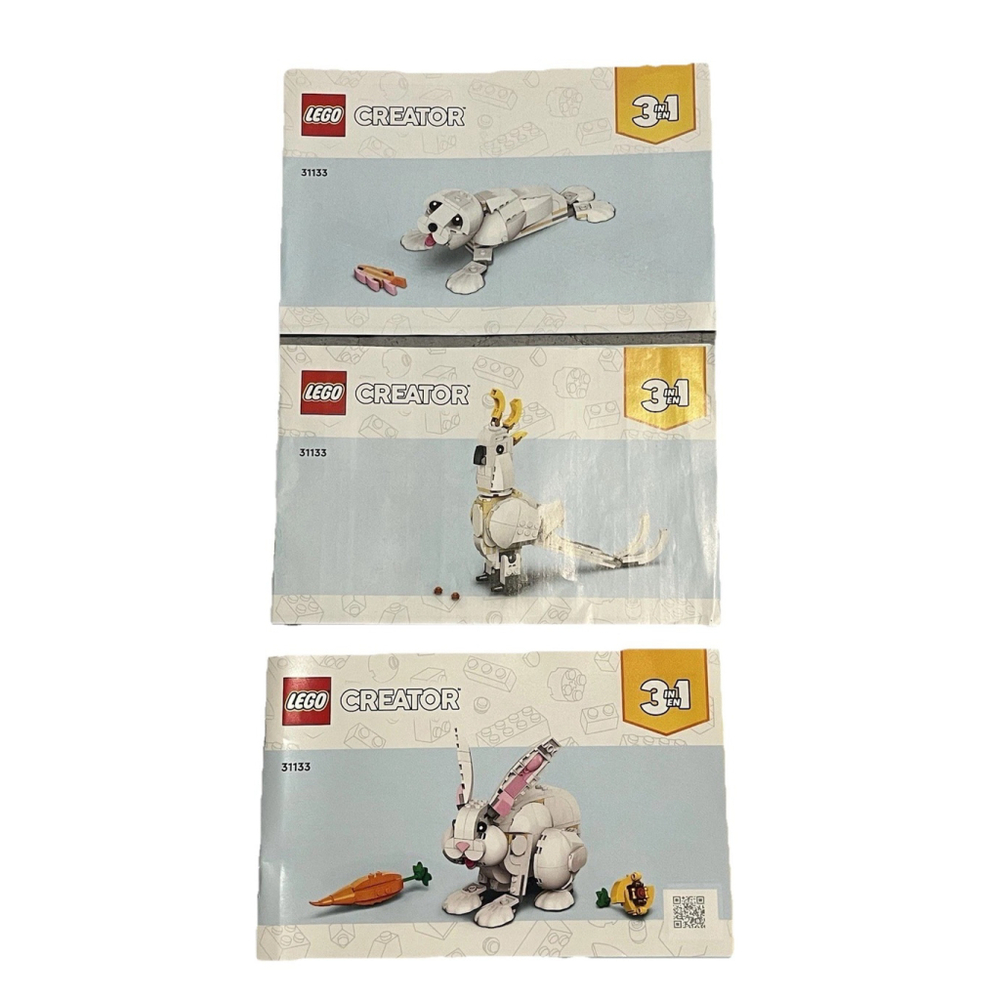 LEGO Creator 31133 Rabbit Seal Parrot Instruction Manuals